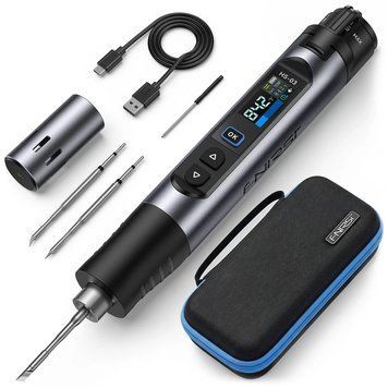 Паяльник FNIRSI HS-03 акумуляторний 2600mAh USB-C | Портативний для SMD та ремонту електроніки HS-03 фото