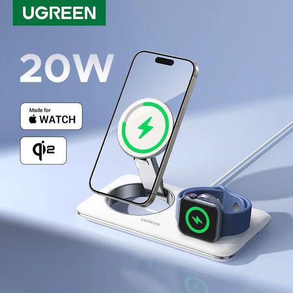 Беспроводное зарядное устройство для UGREEN Qi2 20W Wireless Charger Stand (35566) 35566 фото