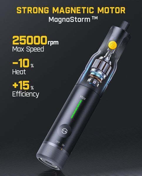 Гравер акумуляторний Fanttik F2 Pro 4V 25000 об/хв, набір 55 насадок, USB-C, кейс F2 Pro фото