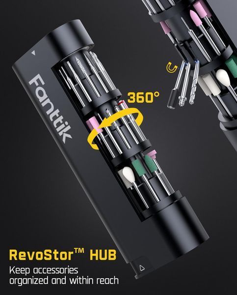 Гравер акумуляторний Fanttik F2 Pro 4V 25000 об/хв, набір 55 насадок, USB-C, кейс F2 Pro фото