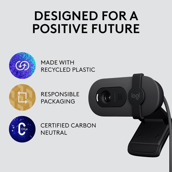Веб-камера Logitech Brio 105 Full HD Webcam Graphite  960-001585 фото