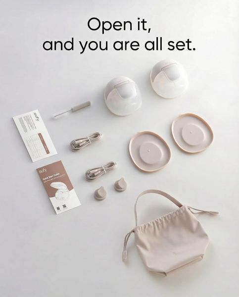Молоковідсмоктувач Eufy Wearable Breast Pump E10 Brown T8D03121 фото