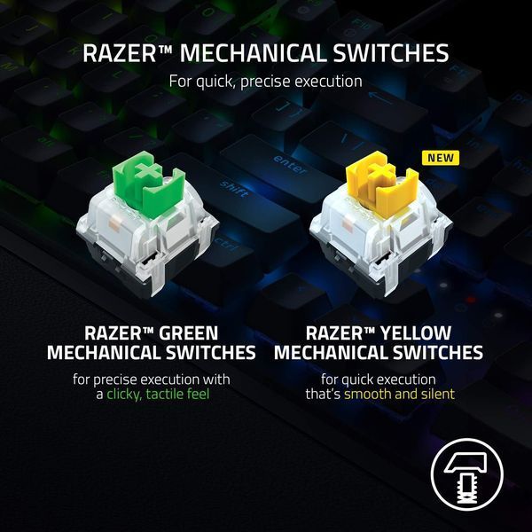 Клавиатура механическая Razer BlackWidow V3 Gaming Keyboard Chroma RGB green switch (ENG) (RZ03-03540200-R3U1) RZ03-03540800-R3R1 фото