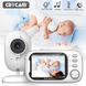 Видеоняня СDYCAM Baby Monitor 3.5 с датчиком звука (двухсторонний аудиоразговор), ночное видение + термометр радионяня ABM600 фото 1