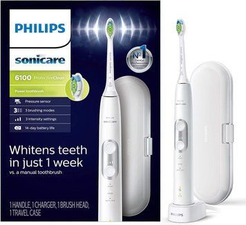 Philips Sonicare 6100 White зубна щітка HX6877/21 фото