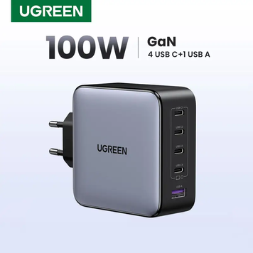Мережевий зарядний пристрій Nexode X563 100W GaN Fast Charger, 5-Port, мережевий, PD3.0, QC4.0, USB 4C1A (35536) 35536 фото