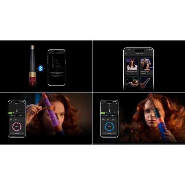 Мультистайлер Dyson Airwrap i.d. HS08 Multi-Styler and Dryer Straight to Wavy - Red Velvet/Gold (596926-01) (EU) 596926-01 фото