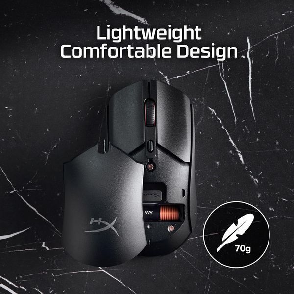 Миша HyperX Pulsefire Haste 2 Core Wireless/Bluetooth Black (8R2E6AA) 8R2E6AA фото