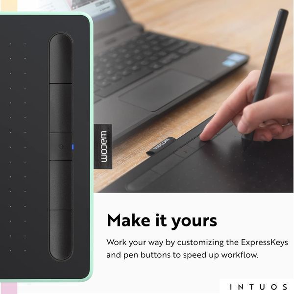 Графический планшет Wacom Intuos S Bluetooth Pistachio (CTL-4100WLE-N) CTL-4100WLE-N фото