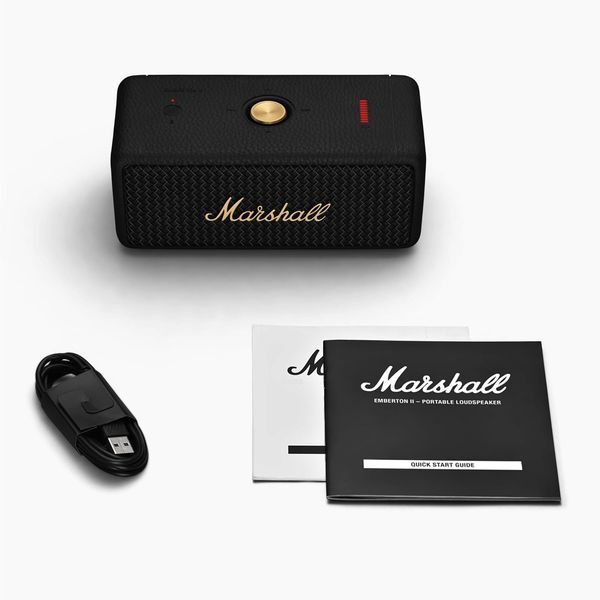 Портативна колонка Marshall Emberton II Black and Brass (1006234) 1006788 фото