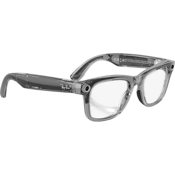 Смарт-окуляри Ray-Ban Meta Wayfarer Gen2 Large Shiny Transp. Grey Frame/Clear Sapphire Transit.Lens (RW4012 6840MF 53-22) RW4012 6840MF 53-22 фото