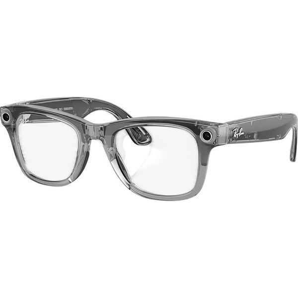 Смарт-окуляри Ray-Ban Meta Wayfarer Gen2 Large Shiny Transp. Grey Frame/Clear Sapphire Transit.Lens (RW4012 6840MF 53-22) RW4012 6840MF 53-22 фото