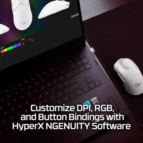Мишка HyperX Pulsefire Haste 2 Mini Wireless white (7D389AA) 7D389AA фото