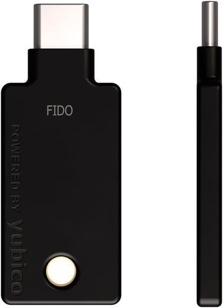 Ключ безпеки Yubico Security Key C NFC, USB-C/NFC, FIDO2/U2F, апаратна MFA аутентифікація, підтримка passkey Security Key C NFC фото