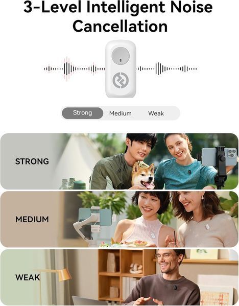 Радіосистема Hollyland LARK A1 Combo (2TX+Lightning RX+USB-C RX) Pink LARK A1 Combo (2TX+Lightning RX+USB-C RX) фото