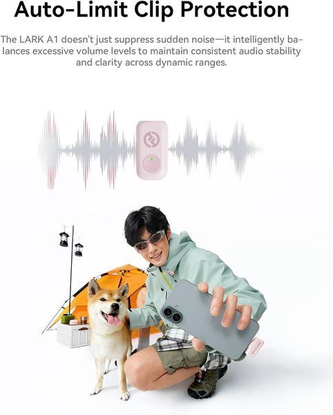 Радіосистема Hollyland LARK A1 Combo (2TX+Lightning RX+USB-C RX) Pink LARK A1 Combo (2TX+Lightning RX+USB-C RX) фото