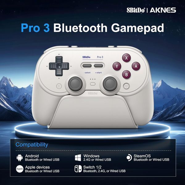 Геймпад 8BitDo Pro 3 G Classic 8B-P3-GRYC фото