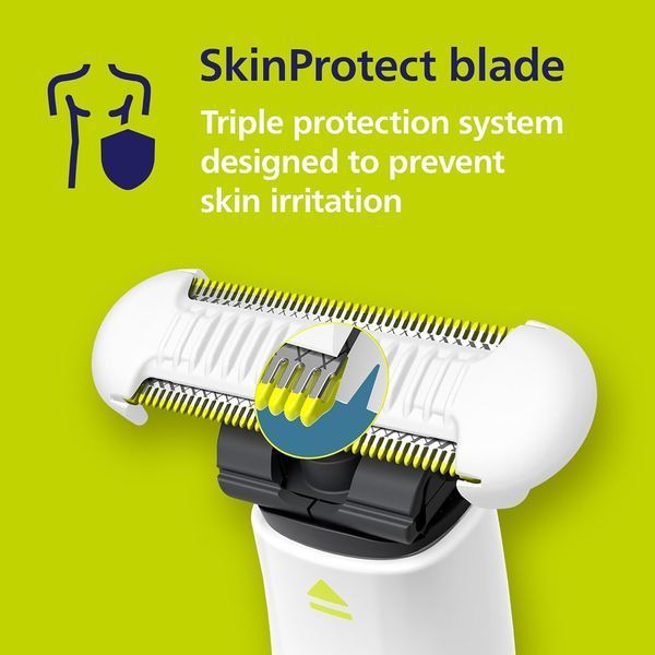 Philips OneBlade Intimate тример для тіла для жінок та чоловікв (2 леза) QP1924/30 QP1924/70 фото