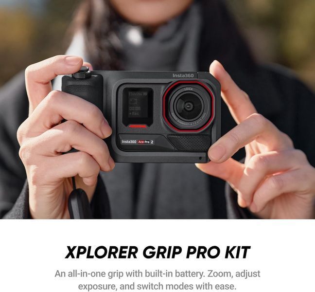 Екшн-камера Insta360 Ace Pro 2 Explorer Bundle (CINSBBGA_ACEPRO284) CINSBBGA_ACEPRO284 фото