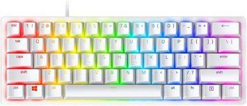 Клавиатура механическая RAZER Huntsman mini Mercury Edition ENG purole switch (RZ03-03390300-R3U1) RZ03-03390300-R3M1 фото