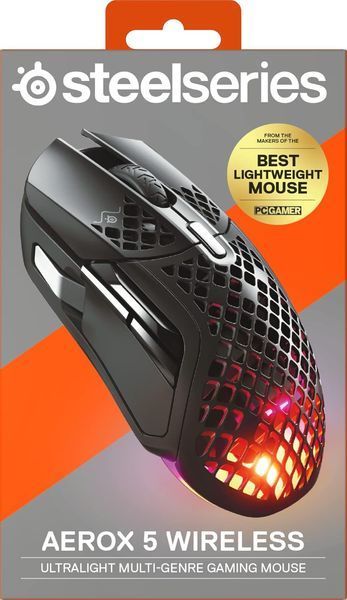 Мышь SteelSeries Aerox 5 Wireless Black (62406) 62406 фото