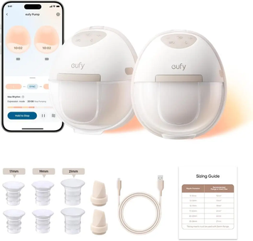 Молокоотсос Eufy Wearable Breast Pump E20 White T6060 фото