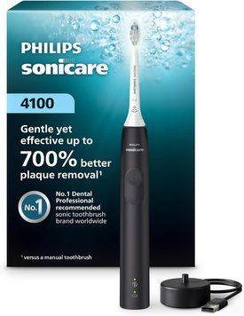 Зубна щітка Philips Sonicare 4100 Чорна (NEW 2026)  HX3681/24 New фото