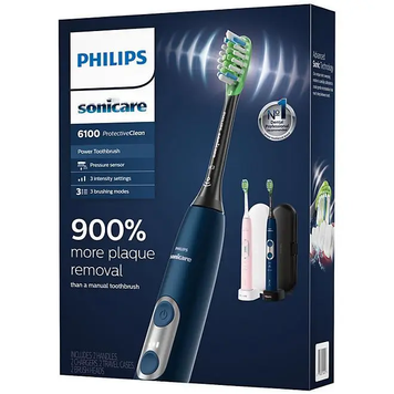 Philips Sonicare 6100 Pink & Blue зубна щітка HX6462/71 фото
