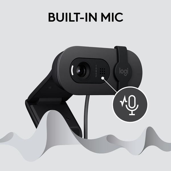 Веб-камера Logitech Brio 100 Full HD Webcam Graphite (960-001747) 960-001585 фото