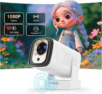 Портативний смарт-проєктор Magcubic HY310, Full HD 1080P, Air Mouse, Android 11 BT5.4 Dual Wi-Fi HY310 white фото