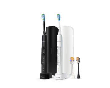 Philips Sonicare 7000 комплект зубних щіток White & Black HX7513/70 фото