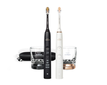 Philips DiamondClean 9000 Black & White комплект зубних щіток HX9912/98 HX9911/78 фото