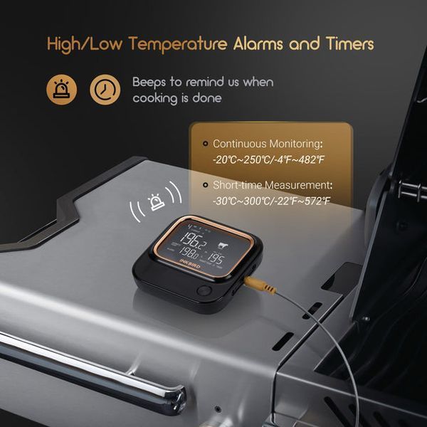 BBQ термометр INKBIRD BBQ Thermometer WiFi & Bluetooth на 4 щупа IBT-26S фото