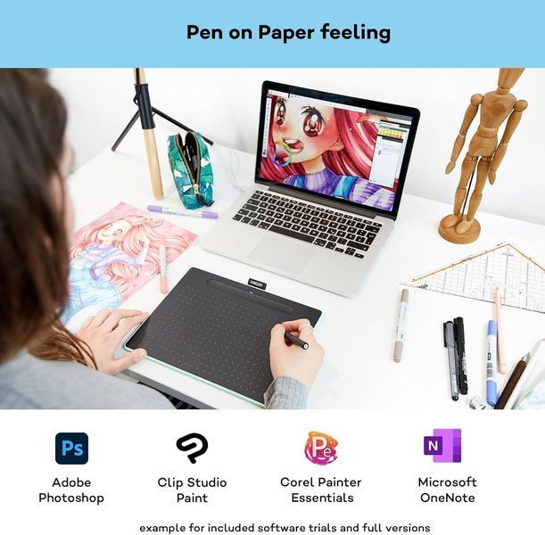 Графический планшет Wacom Intuos M Bluetooth Pistachio (CTL-6100WLE-N) CTL-6100WLE-N фото