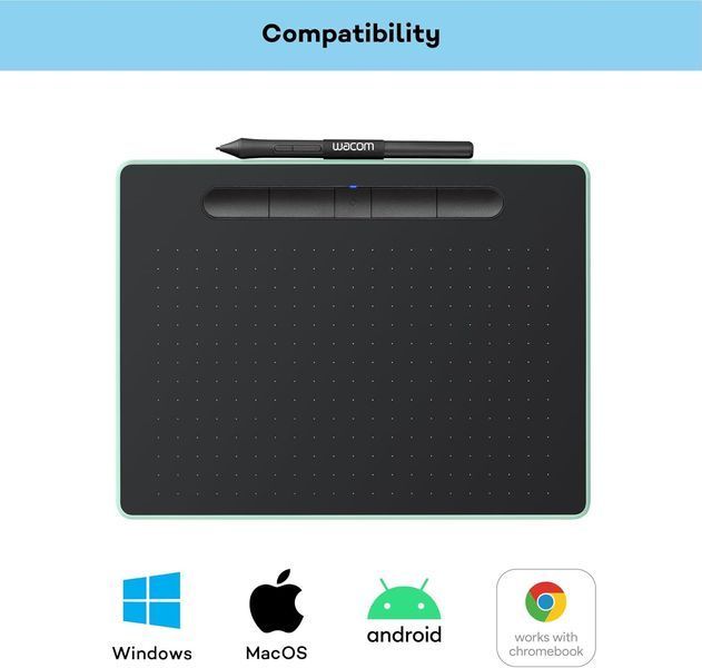 Графический планшет Wacom Intuos M Bluetooth Pistachio (CTL-6100WLE-N) CTL-6100WLE-N фото