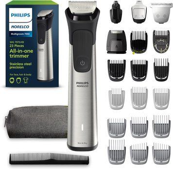 Philips Norelco Multigroom 7000 з 23 позиціями USB зарядка  (Товар поставляэться в еко-коробці Amazon) MG7970/49 фото