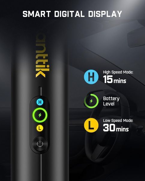 Автомобільний пилосос Fanttik Slim V10 APEX, 19000 Па, 4-в-1, акумуляторний, LED дисплей, 10 насадок, USB-C Slim V10 Apex фото