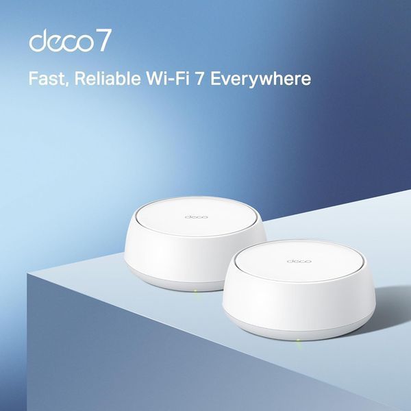Комплект маршрутизаторів TP-Link Deco BE25 BE3600 (2-pack), Wi-Fi 7 Mesh система, покриття до 430 м&sup2; Deco BE25 фото