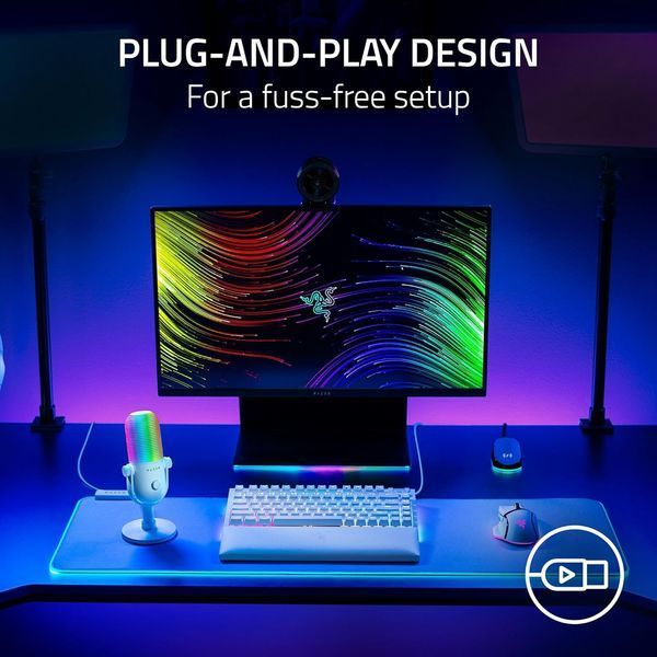 Микрофон Razer Seiren V3 Chroma White (RZ19-05060200-R3U1) RZ19-05060100-R3M1 фото