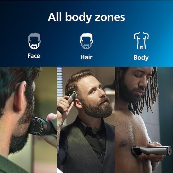 Philips Norelco Multigroom 7000 з 23 позиціями USB зарядка  (Товар поставляэться в еко-коробці Amazon) MG7970/49 фото