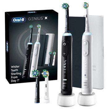 Комплект зубних щіток Oral-B Genius X Black & White d706.543.6hx фото