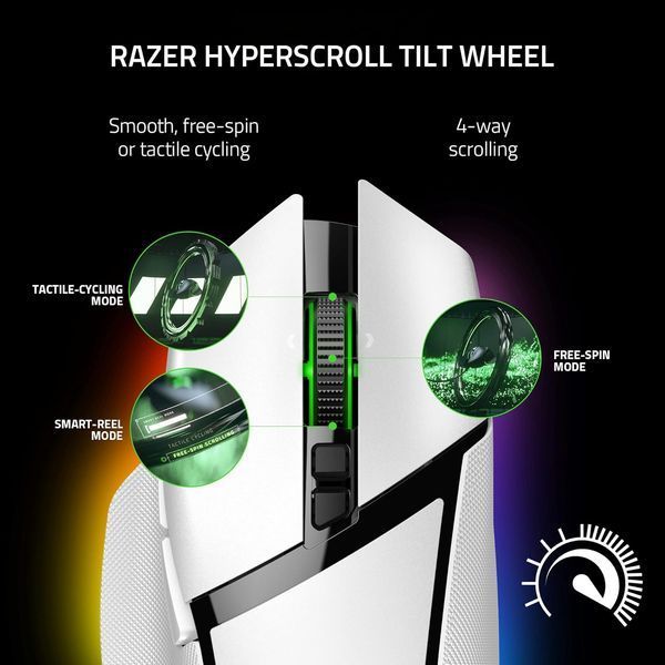 Мышь Razer Basilisk V3 Pro White (RZ01-04620200-R3U1) RZ01-04620200-R3G1 фото
