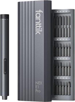 Електровикрутка для точних робіт Fanttik NEX E1 PRO акумуляторна 350mAh портативна викрутка з набором біт 24 шт у футлярі NEX E1 PRO фото