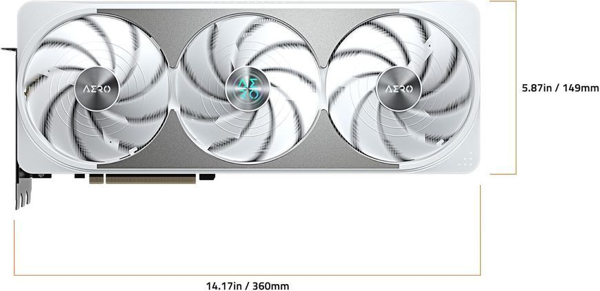 Видеокарта GIGABYTE GeForce RTX 5070 Ti AERO OC 16G (GV-N507TAERO OC-16GD) GV-N507TAERO OC-16GD фото