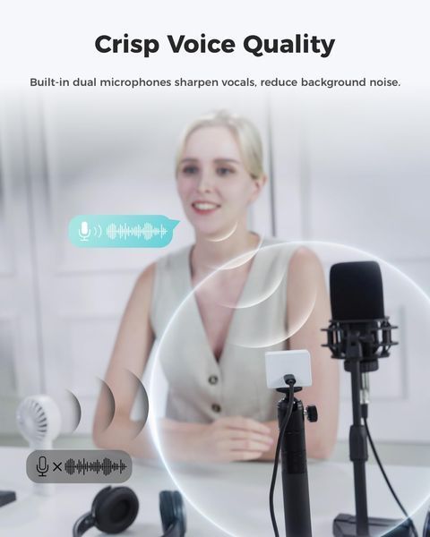 Веб-камера OBSBOT Meet 2-4K Webcam Cloud White  MEET 2 White фото