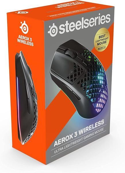 Мышка Steelseries AEROX 3 Wireless Black 62612 фото