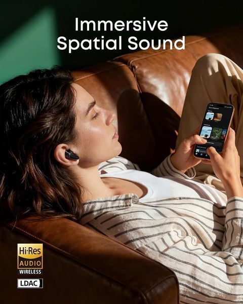 Навушники Anker SoundCore Liberty Buds Black D1200G11 фото