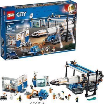 LEGO City Космопорт, площадка для сборки и транспорт для перевозки ракеты (60229) 60229 фото