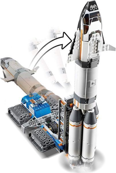 LEGO City Космопорт, майданчик для складання і транспорт для перевезення ракети (60229) 60229 фото