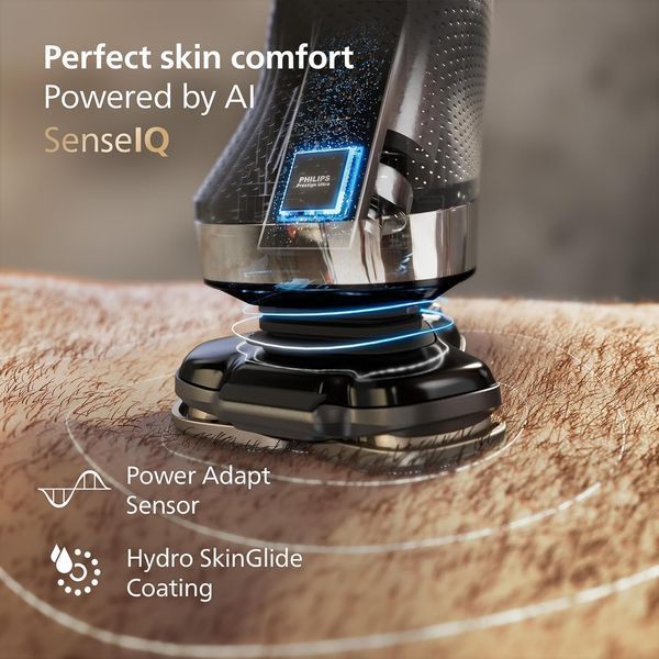 Електробритва Philips Series i9000 X9002/82 з Quick Clean Pod, зарядка від USB-A, футляр X9002/82 фото